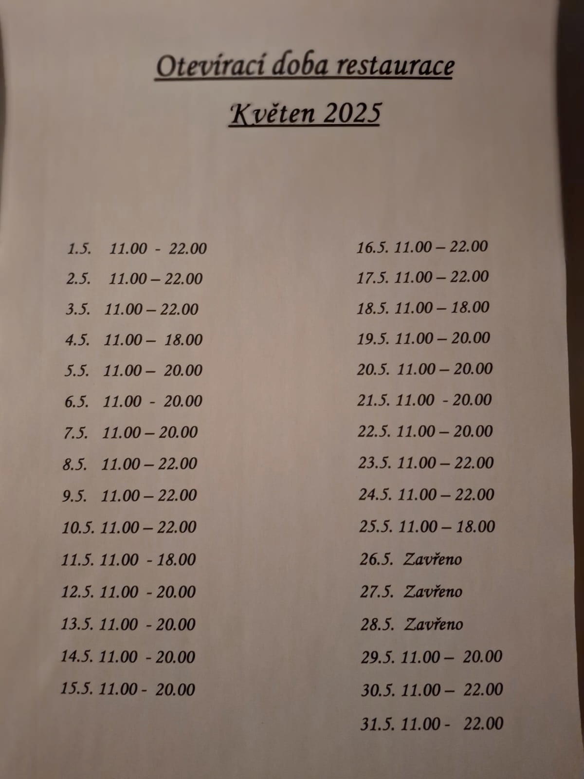 květen 2025